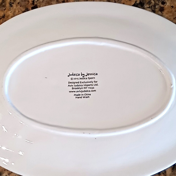 "LATKES" Appetizer Serving Platter. By, Jessica Sporn 2015. Beautiful Colors. - Picture 4 of 15